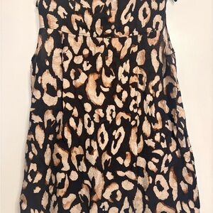 H&M Leopard Print Sleeveless Blouse